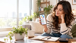 Cozy Home Budget Planning Moment