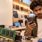 Surprised Shopper and RAM Module